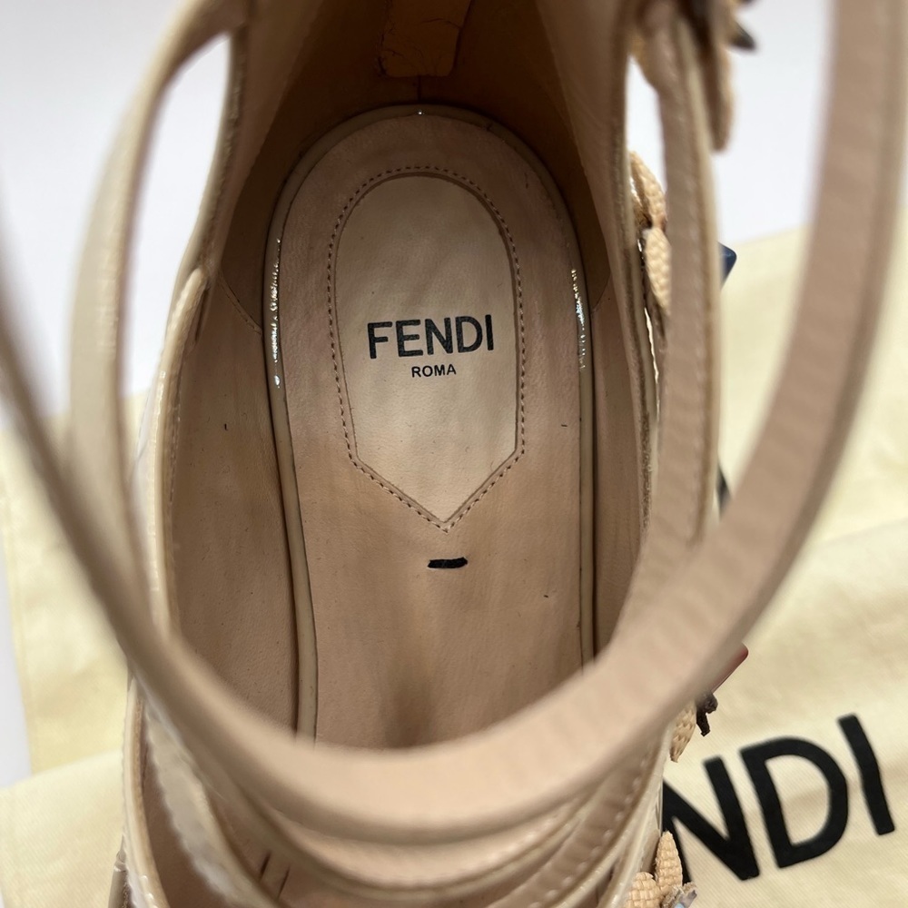 FENDI Flowerpower Patent Leather Ballet Flats Size 39EU 9US - Picture 11 of 16